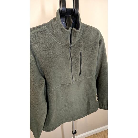 Timberland Men’s Dark Green Fleece Jacket Full Zip Small - Picture 2 of 7